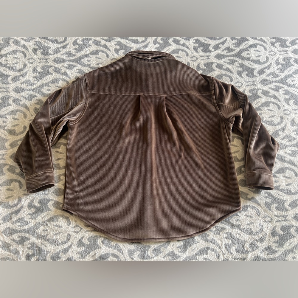 Alo Yoga Ribbed Velour Mountain Side Shacket - Macchiato - Picture 3 of 9